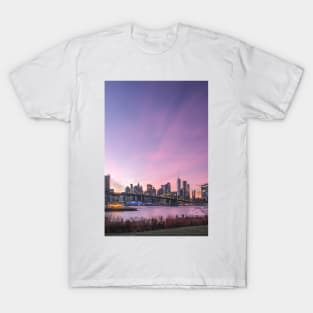 Dumbo Brooklyn Colorful Sunset T-Shirt